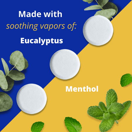 Equate Soothing Vapor Shower Tablets, Eucalyptus & Menthol, 3 Count, Compare to Vicks® VapoShower™