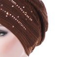 thumbnail image 3 of SPRING PARK Women's Rhinestone Hat Turban Headwraps Shiny Stetchy Wrap Hat Hair Accessories, 3 of 4