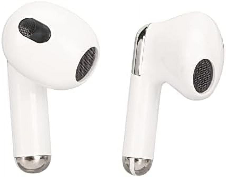 Real Time Language Translator Earbuds, Bluetooth 5.3 Denoise Translator Earphones Support 144 Languages with APP in Transparent Case for Smart Phone, White