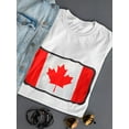 thumbnail image 3 of Canada Flag Box Stamp Women T-Shirt, Female x-Large, 3 of 4