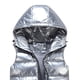 thumbnail image 2 of Sliktaa Chaqueta sin mangas impermeable brillante unisex Chaleco acolchado ligero-Plata-L brillar Electrónica, 2 of 2