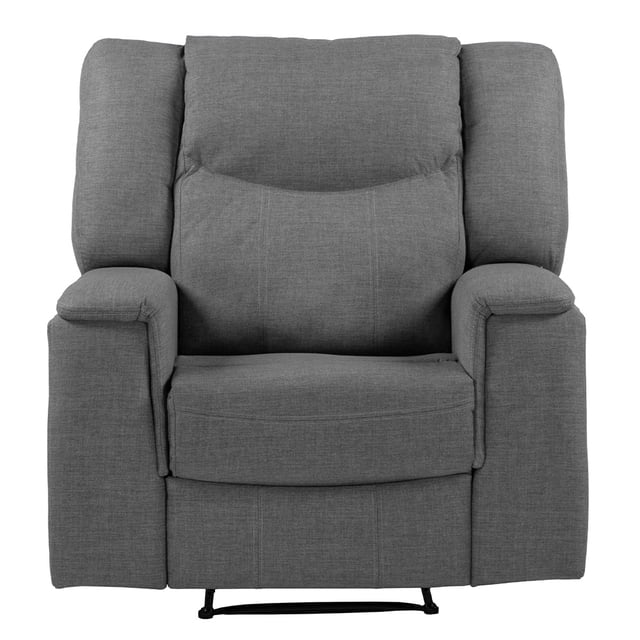 Sillón Reclinable Mecedora Konrads 1 Plaza Gris Acero