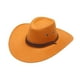 thumbnail image 1 of Sombrero de vaquero occidental decoración de moda Sombrero para el sol Sombrero gorra para mujeres hombres Camping Amarillo, 1 of 6