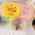 thumbnail image 3 of Ventilador De Mano Grande Dibujos Animados Plástico Lindo oval Manivela Estudiante Niños Repelente De Mosquitos Fresco Día Gran Encantador Ovalado Estudiantes chi4.30dj, 3 of 4