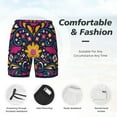 thumbnail image 5 of Gaeub Cinco De Mayo Floral Mens Swim Trunks Stretch Beach Shorts Quick Dry for Men Swim Shorts Swimwear with Pockets- X-Large, 5 of 9