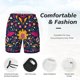 thumbnail image 3 of Fotbe Cinco De Mayo Floral Traje de Baño para Hombre – Shorts de Natación de Secado Rápido con Forro y Bolsillos-Small, 3 of 6