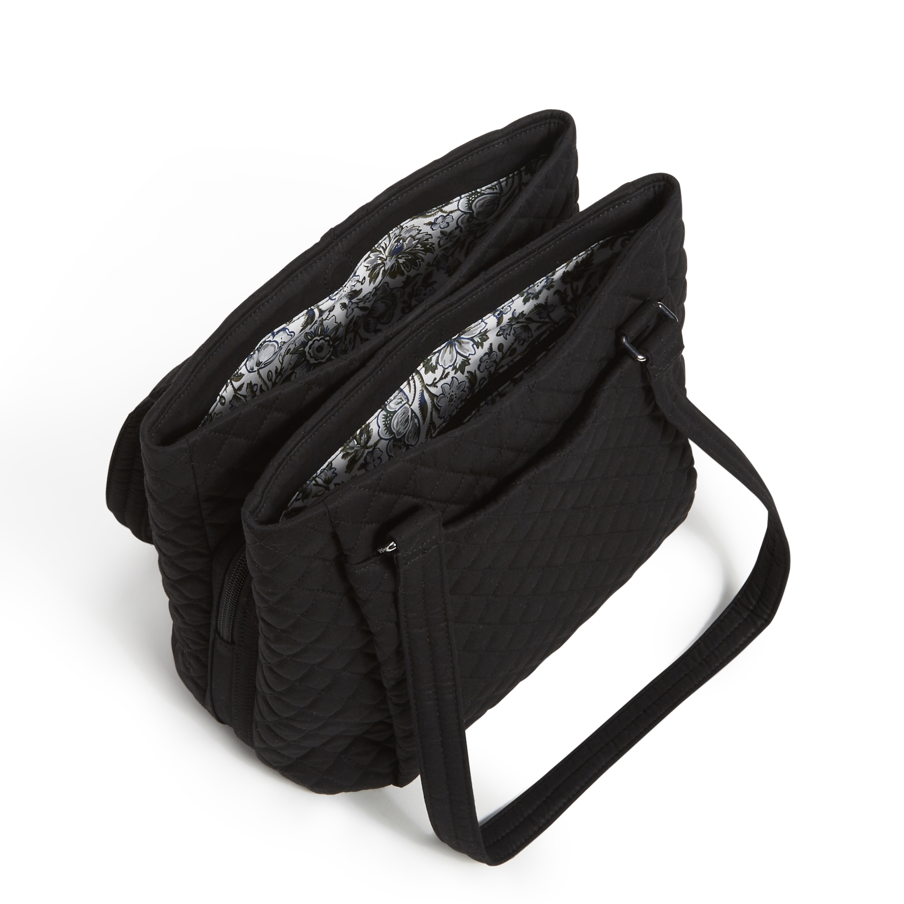TEPEND Small Leather Crossbody Bag For Women - Multi-Compartment, Adjustable Strap, Black - View #3