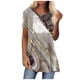 thumbnail image 2 of Pntutb Moda Mujer Verano Cuello Redondo Manga Corta Estampado Casual Camiseta Blusa Pntutb Pntutb-5096, 2 of 8