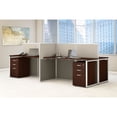 thumbnail image 6 of Easy Office 4 Person Straight Desk Open Office with Cabinets in Cherry, 6 of 6