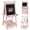 Pink, variant on Costway Foldable Easel for Kids 3-in-1 Double-sided Art Easel with Chalkboard Green