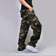 thumbnail image 1 of Pantalones largos para hombre, lisos, multibolsillos, lavados, para exteriores, informales, de algodón puro, 1 of 9