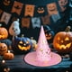 thumbnail image 4 of Sombrero de bruja de Halloween para adultos y niños Sombreros clásicos negros puntiagudos con accesorios de disfraz de estrella para mujeres y hombres Fiesta de Halloween, 4 of 5