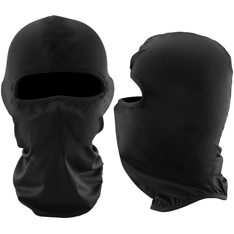 Winter Face Mask for Men & Women, 2 Pack Black Windproof Ski Mask, Outdoor  Cycling Skateboard Balaclava Face Mask
