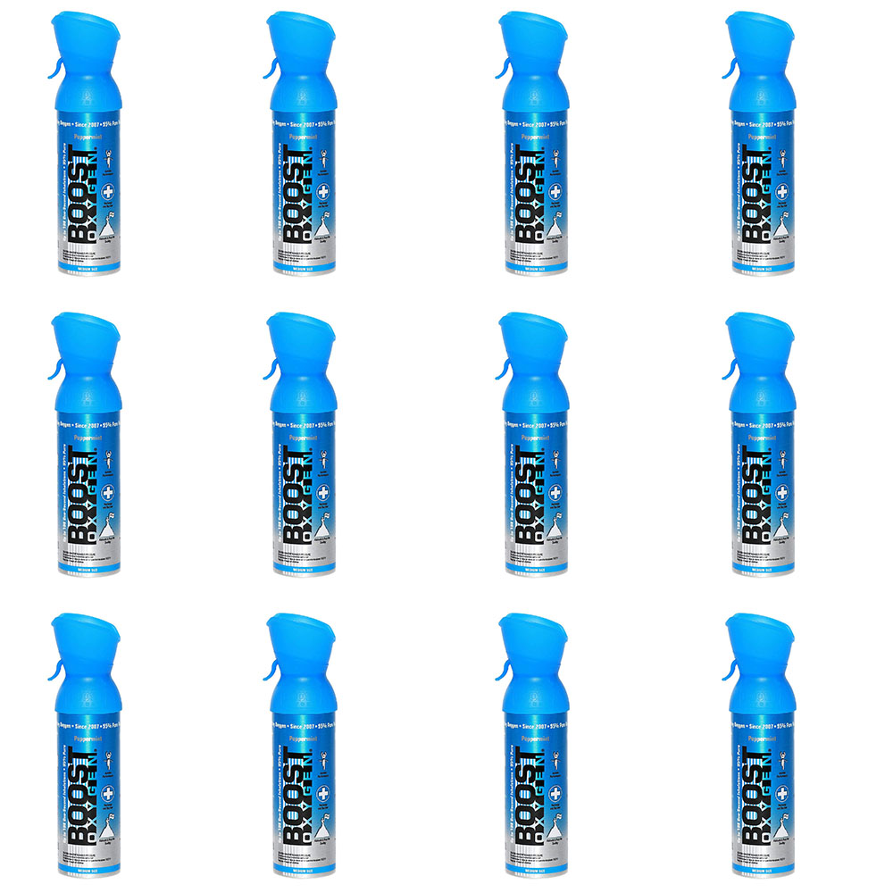 Boost Oxygen Natural Portable 5 Liter Pure Oxygen Canister Peppermint