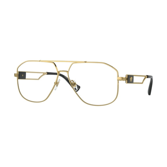 Versace 0VE1287 1002 Men's Full Rim Gold Aviator Frame Eyeglasses