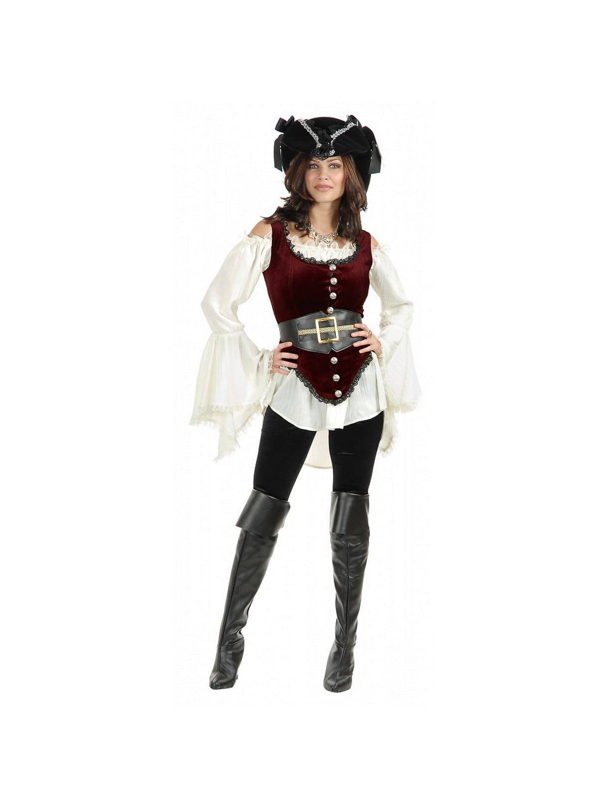 wench tights fancy dress dressing up item ! Ladies Skull and crossbones pirate 