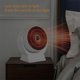 thumbnail image 3 of Quiet Economy Space Heater, Portable Electric Fan Heater, Mini Portable Fan Heater, 800w Fan Heater, Small Space Heater with Desktop Thermostat (white, 3 of 5