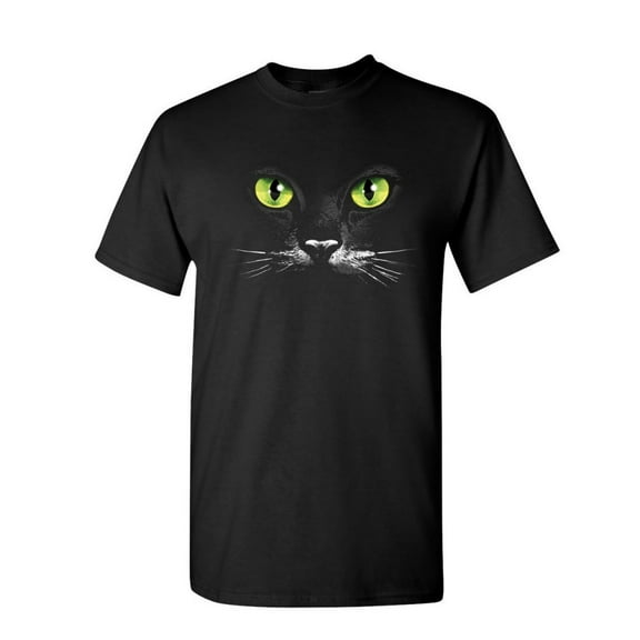 Tee Hunt Cat Eyes T-Shirt Animal Pet Lovers Kitten Huge Cat Face Mens Shirt