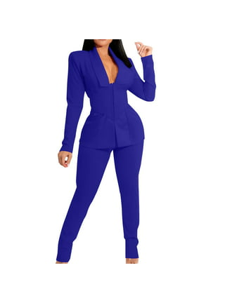 Women's Velvet Suit Set Formal Notch Lapel Office Work Suit
