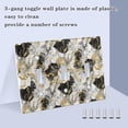 thumbnail image 4 of White Gray Black Gold Marble Light Switch Plate Covers 2 Gang Wall Plate Plastics Outlet Covers for Kitchen Home Office Decor, 4 of 8