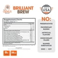 thumbnail image 3 of The Genius Brand Genius Brilliant Brew - Natural Coffee Substitute for Clear Thinking, Energy & Immune Support - No Crash or Jitters - Powered by Nootropics - Non-GMO - 30 Servings - Sweet Cocoa, 3 of 8