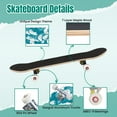 thumbnail image 4 of 31'' Complete Skateboard 7 Layer Canadian Maple Double Kick Deck Skateboards waves japanese style Skate Board for Beginner Adult Gifts, 4 of 5