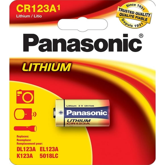 Pila Panasonic Cr123 3 Volts Cr123a Cr-123 Cr123a El-123a 16340 rojo 1