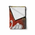 thumbnail image 2 of Animal Soft Flannel Fleece Throw Blanket, Black and White Swan Couple Ornamental Framework Romance Grace Tenderness Purity, Cozy Plush for Indoor and Outdoor Use, 50" x 60", Multicolor, by Ambesonne, 2 of 6