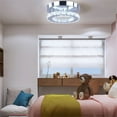 thumbnail image 4 of Diisunbihuo Modern Mini Led Chandelier Semi Flush Mount Crystal Lighting(Cool White), 4 of 4