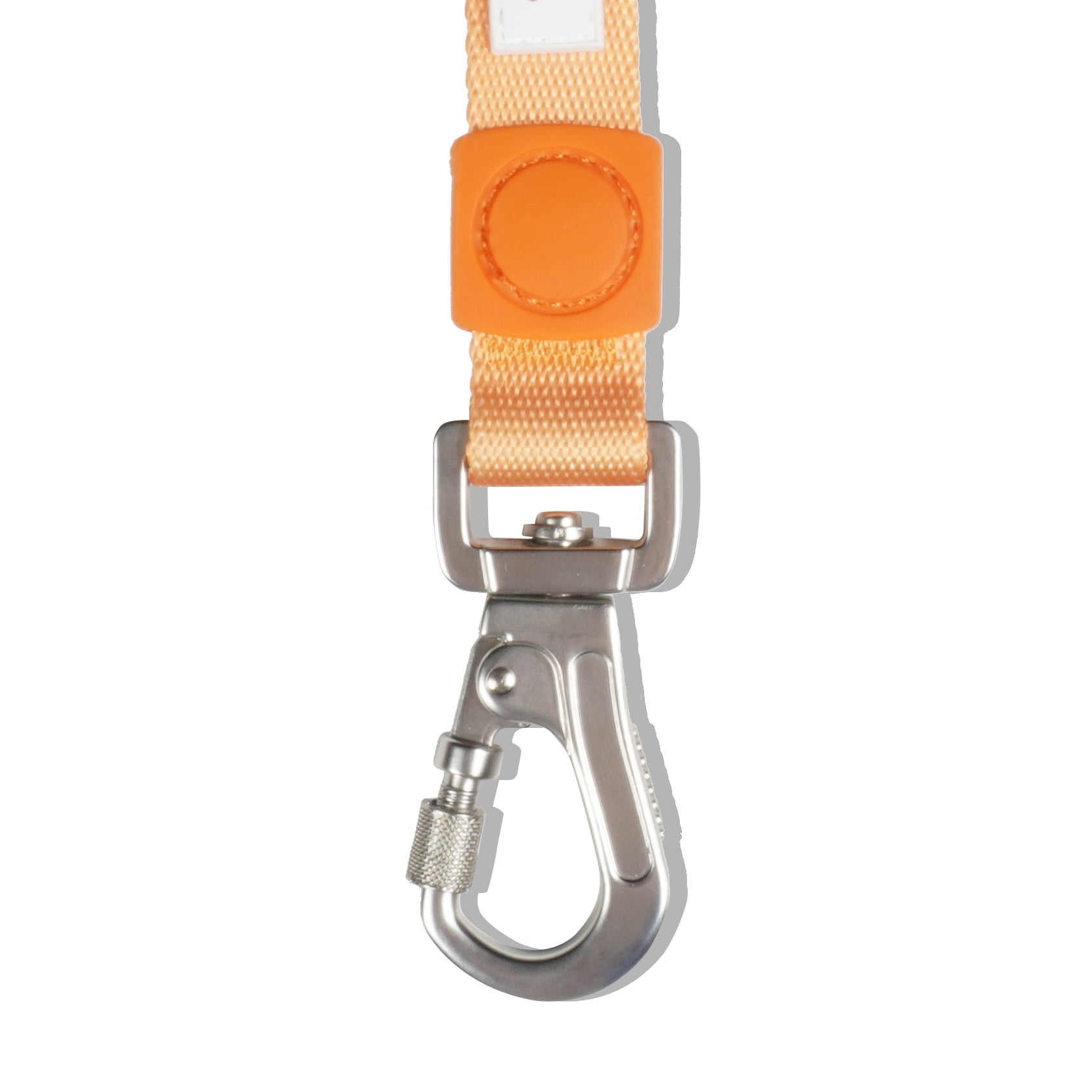 AtPet 4 Ft Dog Leash for Walking Training Dogs, Soft, Lightweight, Heavy Duty Screwgate Locking Climbing Carabiner Clip, Large, Orange