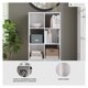thumbnail image 4 of HOWEN 8 Cube Organizer for Storage, Fits 10.5" by 10.5" by 11" H Storage Bins, Wood, 47.05" Tall, White Finish, 4 of 5