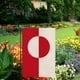 thumbnail image 2 of Bandera de jardín de Groenlandia de 30 x 45 cm, de doble cara, para decoración de interiores y exteriores., 2 of 7