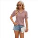 thumbnail image 2 of Blusas Informales Elegantes para Mujer, Camisas con Cuello de Solapa, Blusas de Verano Informales de Negocios A , Gris Rosa M, 2 of 9
