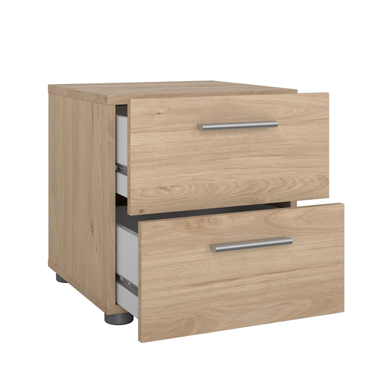 Tvilum Loft 2 Drawer Jackson Hickory Nightstand - Set of 2