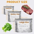 thumbnail image 6 of Reusable Aluminum Foil Sealable Storage Bags, Freezer Storage Containers, Freezer Safe & Leak Proof Stand Up Storage With Zipper For Meat Vegetables, 6 of 9