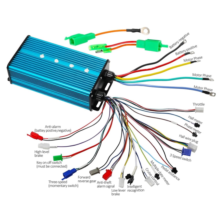 36V/48V/60V/72V Brushless DC Motor Speed Controller Kit with LCD