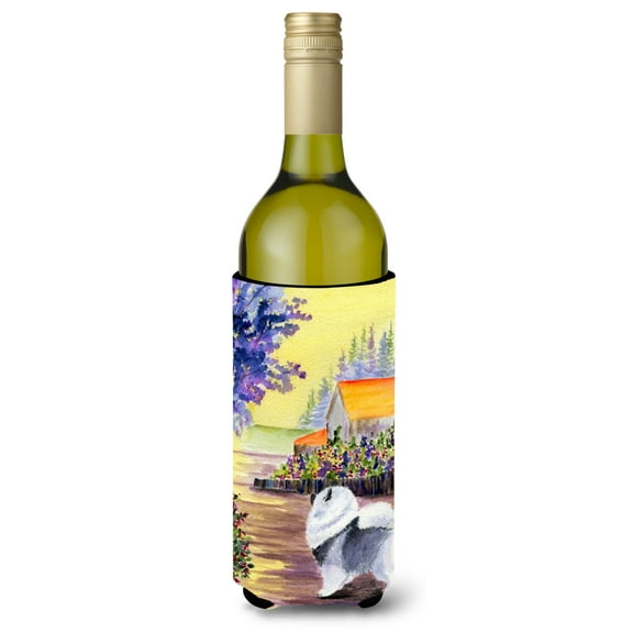 Caroline's Treasures SS8452LITERK Keeshond Wine Bottle Hugger, Wine Bottle, multicolor