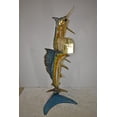 thumbnail image 3 of Nifao Sailfish and marlin fish Bronze Statue - mailbox – Garden Outdoor Decor Sculpture, 29"L x 35"W x 77"H, 3 of 9