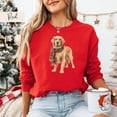thumbnail image 5 of Golden Retriever Sweatshirt Classic Christmas Tartan Sweatshirt Golden Retriever Shirt Golden Retriever Gift, 5 of 5