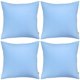 thumbnail image 1 of Thmyo Paquete de 4 fundas de almohada decorativas 100% algodón, cómodas y sólidas, fundas de almohada cuadradas, sublimación en blanco, fundas de almohada navideñas para sofá (18x18 pulgadas/45x45cm,, 1 of 4