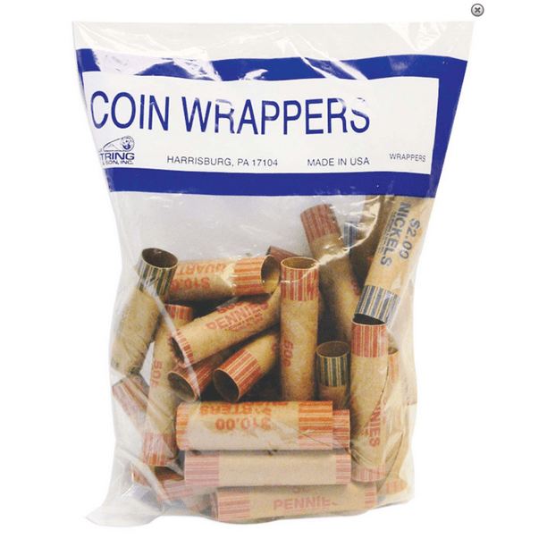 Coin Wrappers Variety Pack 36 Count (9 of Each Coin Type) Walmart
