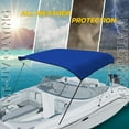 thumbnail image 6 of Seal Skin Covers 3 Bow Bimini Top Replacement Cover, Waterproof Canvas Boat Canopy Without Frame 96" L 97"-103" W Blue Color, 6 of 7