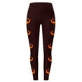 thumbnail image 4 of FEIFLY Women Leggings Halloween Pumpkin Print High Waisted Workout Yoga Pants For Women Lifting Compression Fitness Running Classic Female Streetwear, 4 of 4