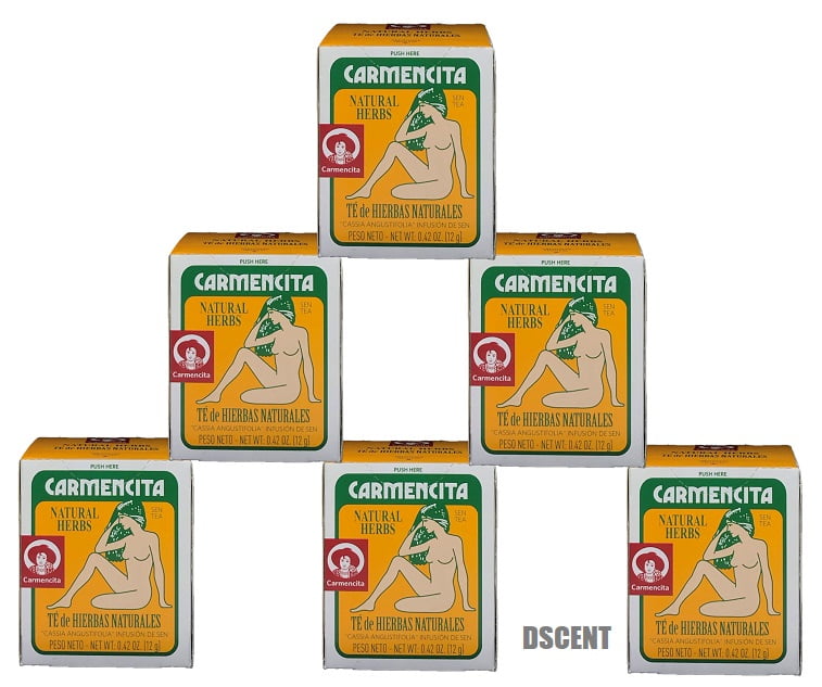 Carmencita Sen Tea Natural Herbs-Te Hierbas Naturales 10 Bolstas-Tea Bags 6 Pack