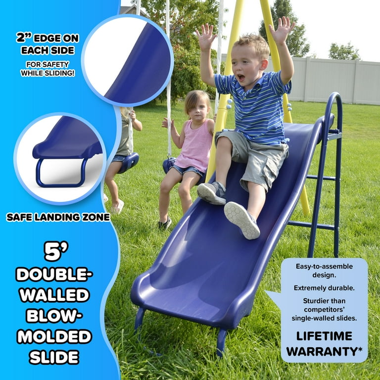 Sportspower Power Play Time 2-Swing Metal Set with Lifetime