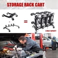 thumbnail image 5 of HPDMC Car Dolly Rack - Storage Stand for 4 Go Jack Dollies - Heavy Duty 300 lb Capacity - 4-Wheel Transport Dolly Holder, 5 of 5