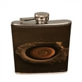 thumbnail image 1 of KuzmarK 6 oz. Leather Pocket Hip Liquor Flask - Bullet Hole, 1 of 1