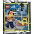 thumbnail image 2 of LEGO City: Construction Worker with Jackhammer and Traffic Light, 2 of 5