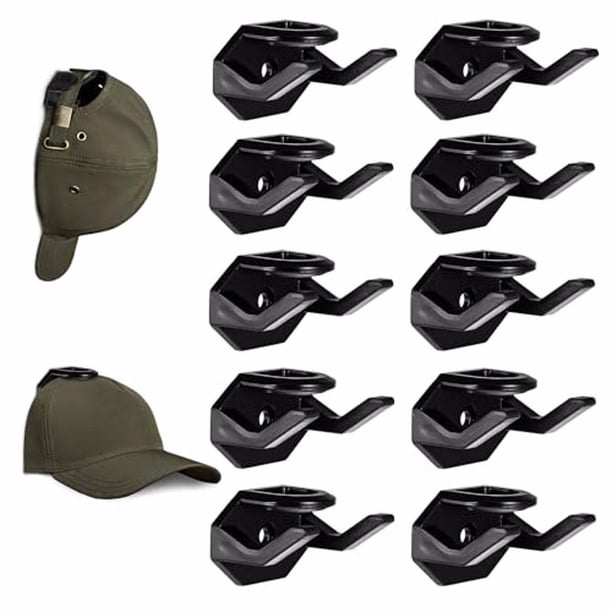 Yuarrent 10 unids/set ganchos duraderos para sombreros para una fácil instalación sombreros organizados gorras de béisbol gancho estante para Almacenamiento y organización del hogar