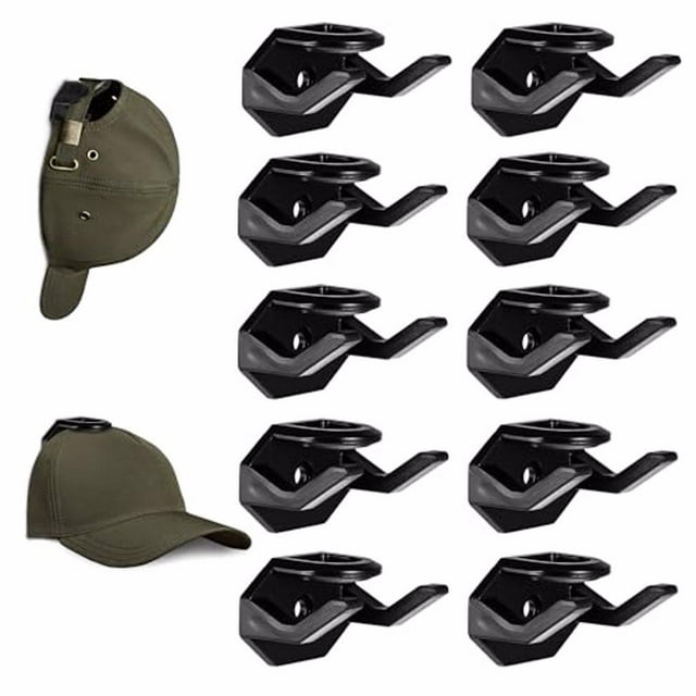 Naiovety 10 pack/lote perchas para sombreros de amplia aplicación para el hogar, oficina o tiendas de sombreros, gancho para gorras de Almacenamiento y organización del hogar